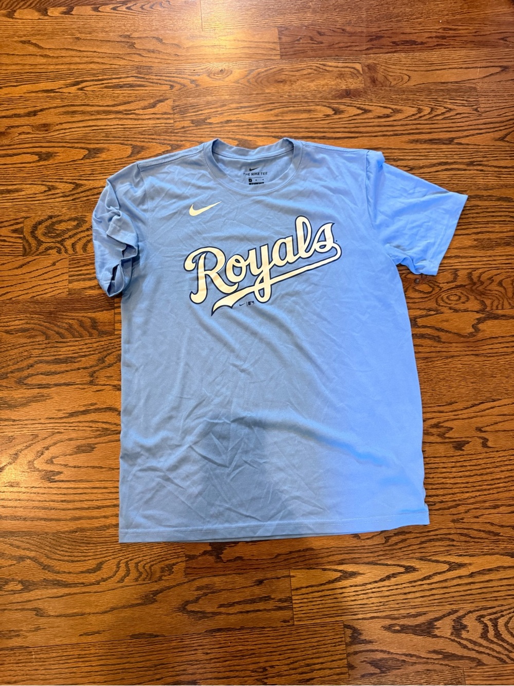 Nike Light Blue Crewneck Performance Tee Kansas City Royals